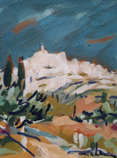 Peinture intitulée "Montagne Sainte-Vic…" par Miriam Hartmann, Œuvre d'art originale, Pigments