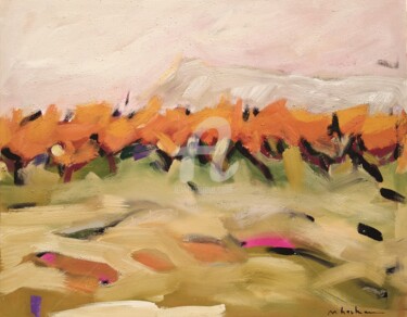 Peinture intitulée "Montagne Sainte-Vic…" par Miriam Hartmann, Œuvre d'art originale, Pigments