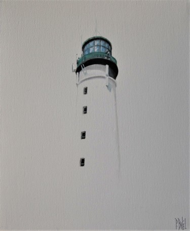 Painting titled "Phare de Biarritz" by Patrice Butel, Original Artwork, Oil