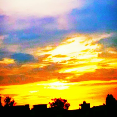 Photography titled "Classic Golden clou…" by Munish Mehra, Original Artwork, Analog photography