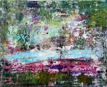 Painting titled "Abstraction 28-20" by Jean François Guelfi, Original Artwork, Acrylic Mounted on Wood Stretcher frame