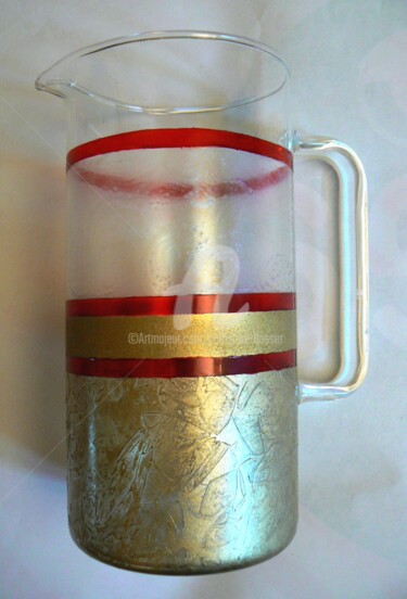 Design intitulée "Carafe avec anse" par Catherine Bosser, Œuvre d'art originale