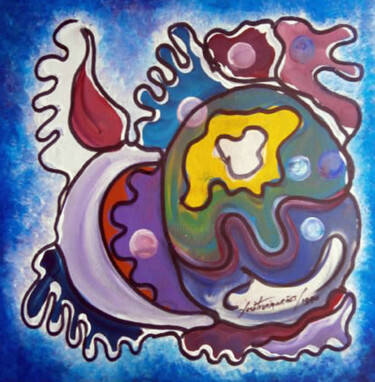 Peinture intitulée "Expressionismo...09" par Antonio Guimaraes, Œuvre d'art originale, Acrylique