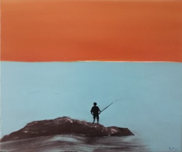 绘画 标题为“Fishing” 由Mariusz Makula, 原创艺术品, 油