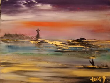 Peinture intitulée "Big silence" par Pascal Jung, Œuvre d'art originale, Huile