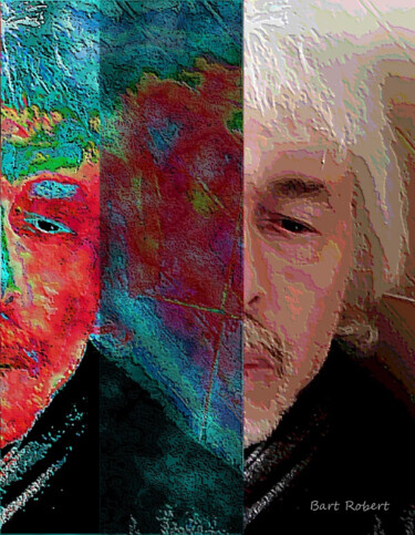Introspection (Autoritratto) Arts numériques intitulée "Introspection (Aut…" par Roberto Bartoccini, Œuvre d'art originale, Peinture numérique
