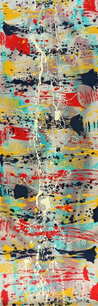 Peinture intitulée "N° 20.93 D'un point…" par Isa-L, Œuvre d'art originale, Acrylique Monté sur Châssis en bois