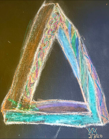 Arte digital titulada "The Penrose Triangle" por Mike Williams, Obra de arte original, Trabajo Digital 2D