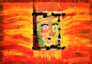 Révélation Painting titled "Révélation" by Valentina Tudoran, Original Artwork, Acrylic Mounted on Cardboard