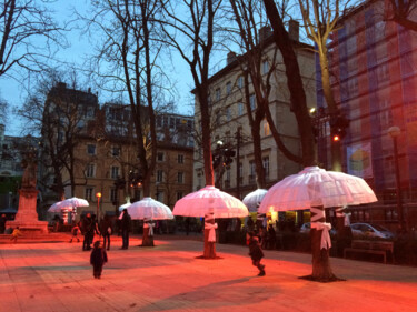Photographie intitulée "Décembre à Lyon" par Camille R., Œuvre d'art originale, Photographie non manipulée
