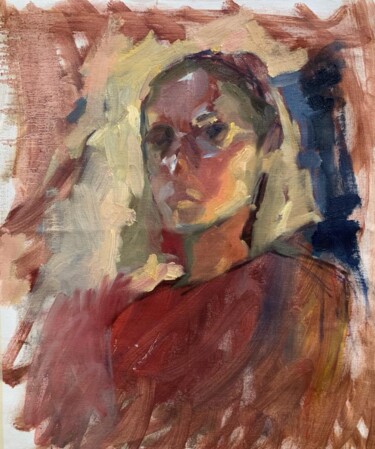 绘画 标题为“Inner self” 由Ekaterina Belukhina, 原创艺术品, 油 安装在木质担架架上