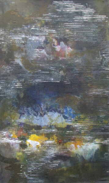 Painting titled "Parnassus" by Claudio Boczon, Original Artwork, Acrylic Mounted on Other rigid panel