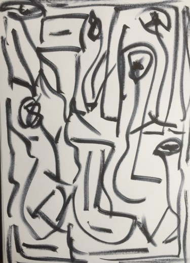 图画 标题为“The bidding” 由Greg Powell, 原创艺术品, 标记