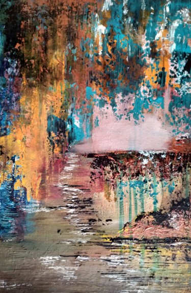 Painting titled "Unveiling a dream" by Atignas Art, Original Artwork, Acrylic