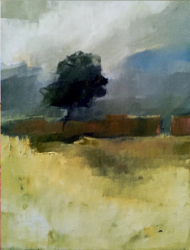Painting titled "Alone" by Alina Matykiewicz, Original Artwork, Oil