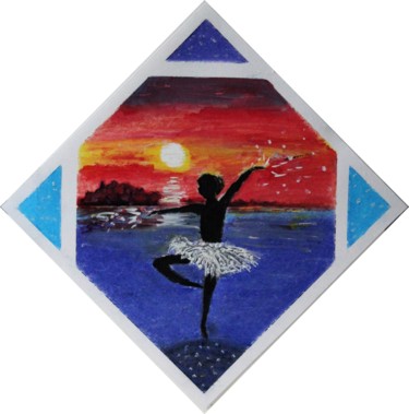 绘画 标题为“Danse au coucher de…” 由Marie-José Longuet, 原创艺术品, 粉彩