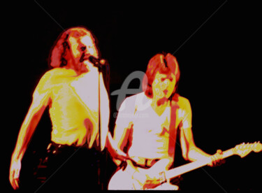 Photographie intitulée "Joe Cocker concert…" par Françoise Aubert-Moreau, Œuvre d'art originale, Photographie manipulée