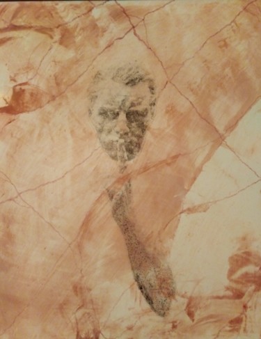 IL SILENZIO 18 Omaggio a Matteo Pugliese Drawing titled "IL SILENZIO 18 Omag…" by Marco Bagatin, Original Artwork, Chalk