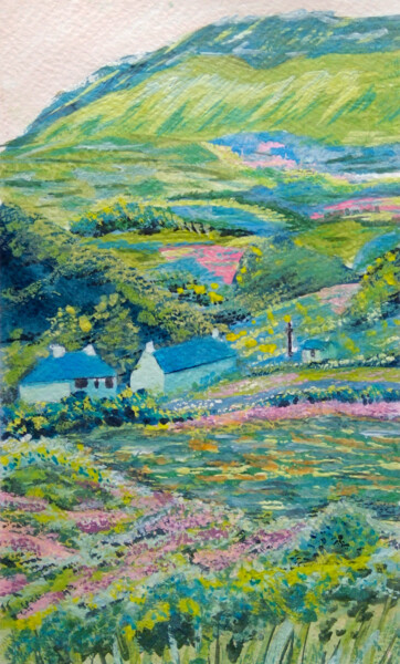 Peinture intitulée "Enjoying country li…" par Ksenia Tsyganyuk, Œuvre d'art originale, Acrylique