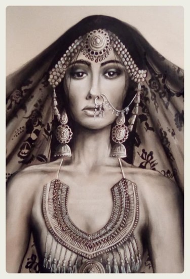 "ELEGANCE ORIENTALE" başlıklı Resim Cathy tarafından, Orijinal sanat, Akrilik