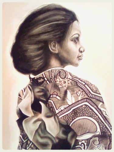 Dessin intitulée "DOUCEUR GRAPHIQUE" par Cathy, Œuvre d'art originale, Acrylique