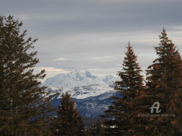 Photography titled "Mont Blanc entre de…" by Jean-Michel Liewig, Original Artwork, Non Manipulated Photography