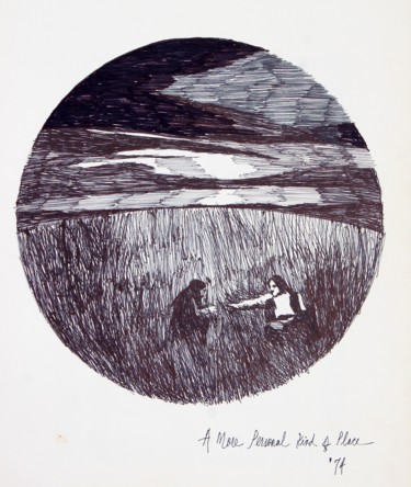 Drawing titled "A More Personal Kin…" by Robert Grubbs, Original Artwork, Ballpoint pen