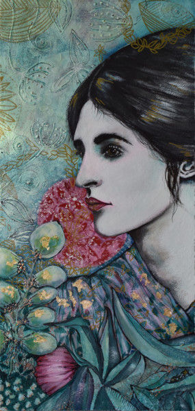 Fleurs de Sel II 绘画 标题为“Fleurs de Sel II” 由Elisabeth Tiffon (Eli TIFFON CUENCA), 原创艺术品, 墨