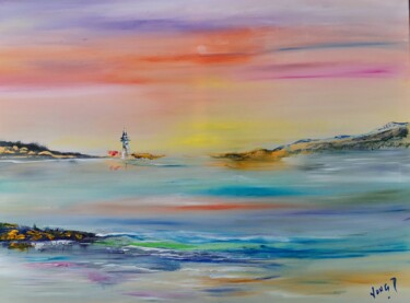 Peinture intitulée "Fossalta II" par Pascal Jung, Œuvre d'art originale, Huile