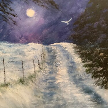 "La dame blanche" başlıklı Tablo Anne Vignau tarafından, Orijinal sanat, Akrilik