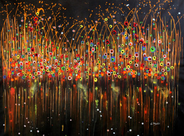 Painting titled "Technicolor Dream #…" by Cecilia Frigati, Original Artwork, Acrylic