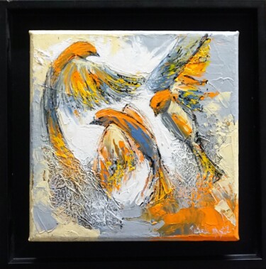 Peinture intitulée "trio" par Nathalie Montel, Œuvre d'art originale, Acrylique Monté sur Châssis en bois