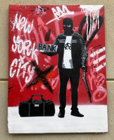 绘画 标题为“"Hitch Hiker" Graff…” 由Sinao, 原创艺术品, 丙烯