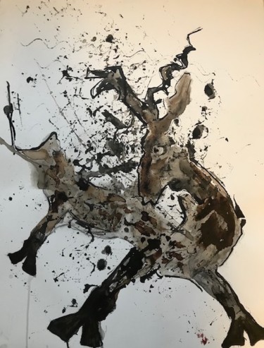 Peinture intitulée "NATURE 2" par Garri.D, Œuvre d'art originale, Encre