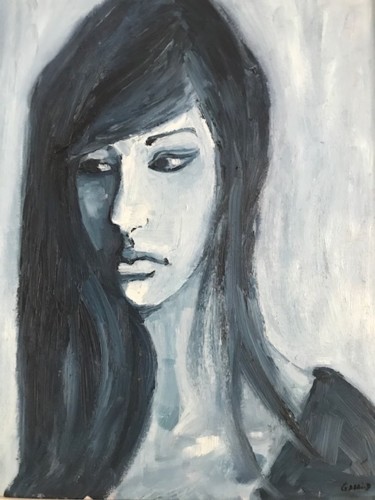 Peinture intitulée "Canelle" par Garri.D, Œuvre d'art originale, Huile Monté sur Châssis en bois