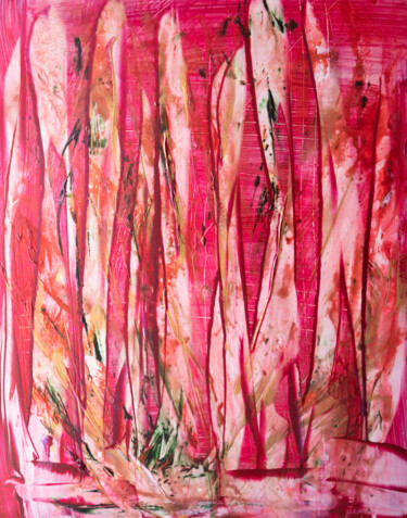Pintura titulada "Red Crown" por Caren Keyser, Obra de arte original, Acrílico