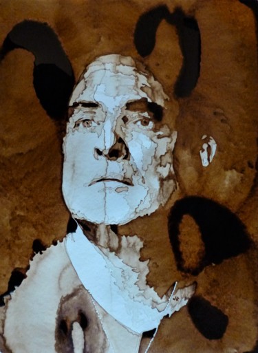 Pintura titulada "Marlon Brando (Apoc…" por Joany Régibier, Obra de arte original, Acuarela