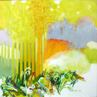 L’instant qui s’éloigne Peinture intitulée "L’instant qui s’élo…" par Liliane Camier, Œuvre d'art originale, Huile