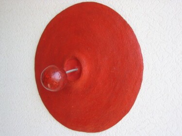 Sculpture intitulée "Simon vu de profil" par Lourtis, Œuvre d'art originale, Papier mâché
