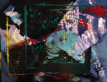 绘画 标题为“Redes sociales” 由Vidal Fernández Richart, 原创艺术品, 丙烯