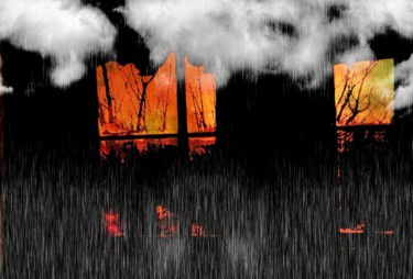 Photography titled "Room With Clouds" by Robert Grubbs, Original Artwork, Manipulated Photography