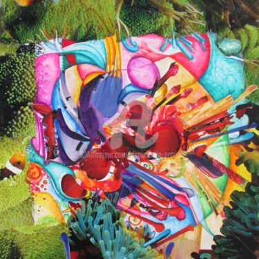 Collages intitulée "F 1631" par Patrick Demelenne, Œuvre d'art originale, Collages