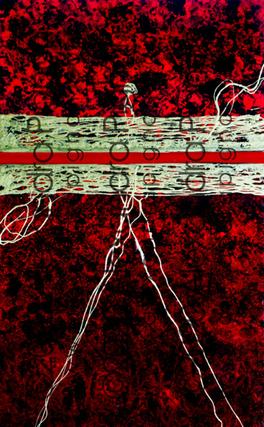 Painting titled "Victoria - 2020" by Alexandra Pignon, Original Artwork, Lacquer