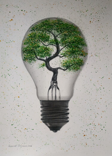 Painting titled "Energy of life" by Yaroslav Teslenko, Original Artwork, Acrylic