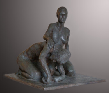 雕塑 标题为“Amandine II” 由Pico Sculpteur, 原创艺术品, 兵马俑