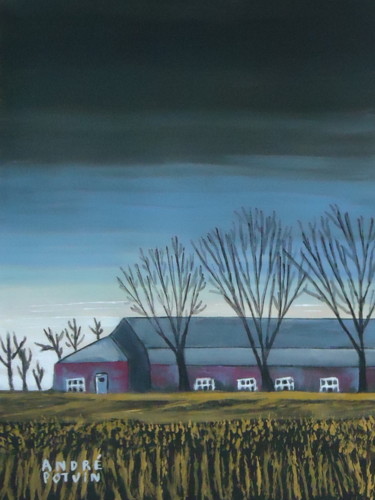 제목이 "Journée d'automne"인 미술작품 André Potvin로, 원작, 아크릴