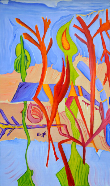 Peinture intitulée "AUTOMNE" par René Georges (RG.), Œuvre d'art originale, Huile