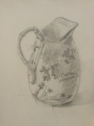 Vase Dessin intitulée "Vase" par Ronan Le Morvan, Œuvre d'art originale, Crayon