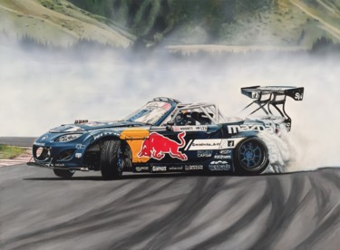 绘画 标题为“Mad Mike Drift Car” 由João Bello (JBello Studio), 原创艺术品, 丙烯