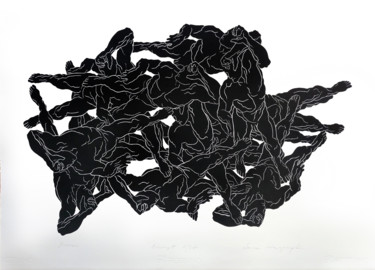 印花与版画 标题为“Bierni” 由Luiza Kasprzyk, 原创艺术品, Linocuts